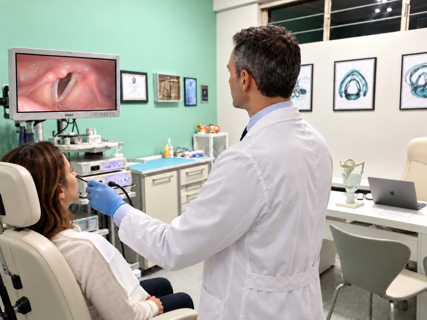 Valutazione foniatrica con fibroendoscopia presso Studio Medico Calliope